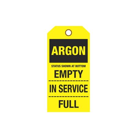 Cylinder Tags - Argon - Sign